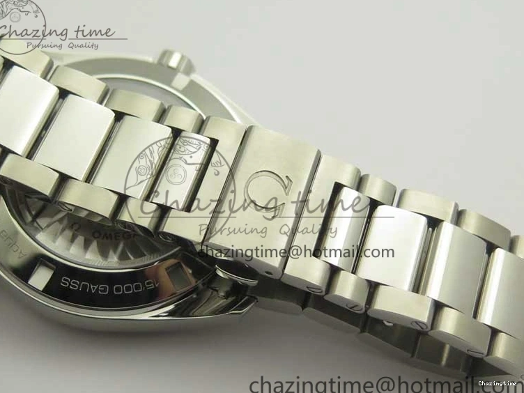 0228 FlexibleFit Aqua Terra 150M SS VSF 1:1 Best Edition Black Wave Textured Dial RG Hand on SS Bracelet A8500 Super Clone 8032